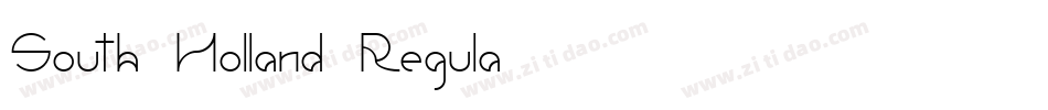 South Holland Regula字体转换